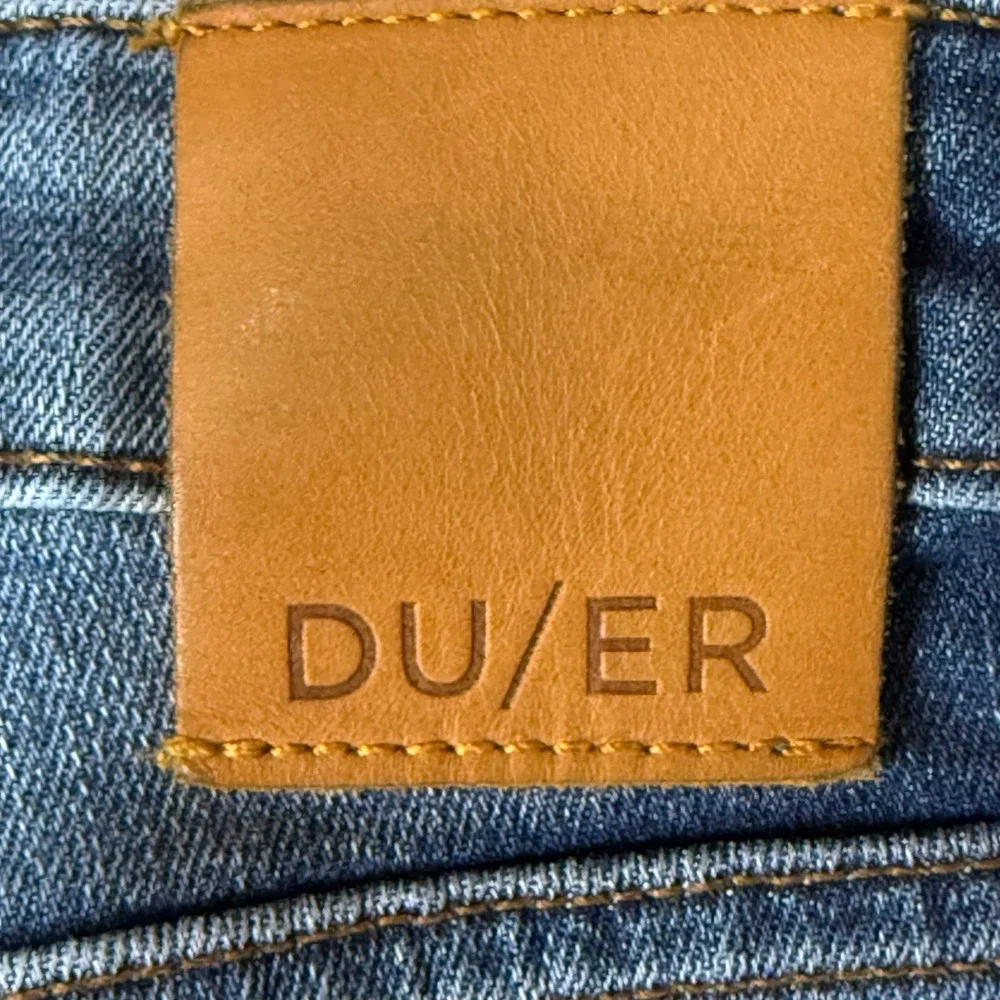 DU/ER Performance Jeans Men 27x28 (30x27) Blue Slim Fit Coolmax Stretch WFLR5001